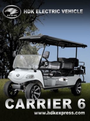 Picture of Big Scooter HDK EVOLUTION Sightseeing Mini Bus Club Car Hotel Airport 6 Seat 48V Off-road Electric Golf Cart For Sale